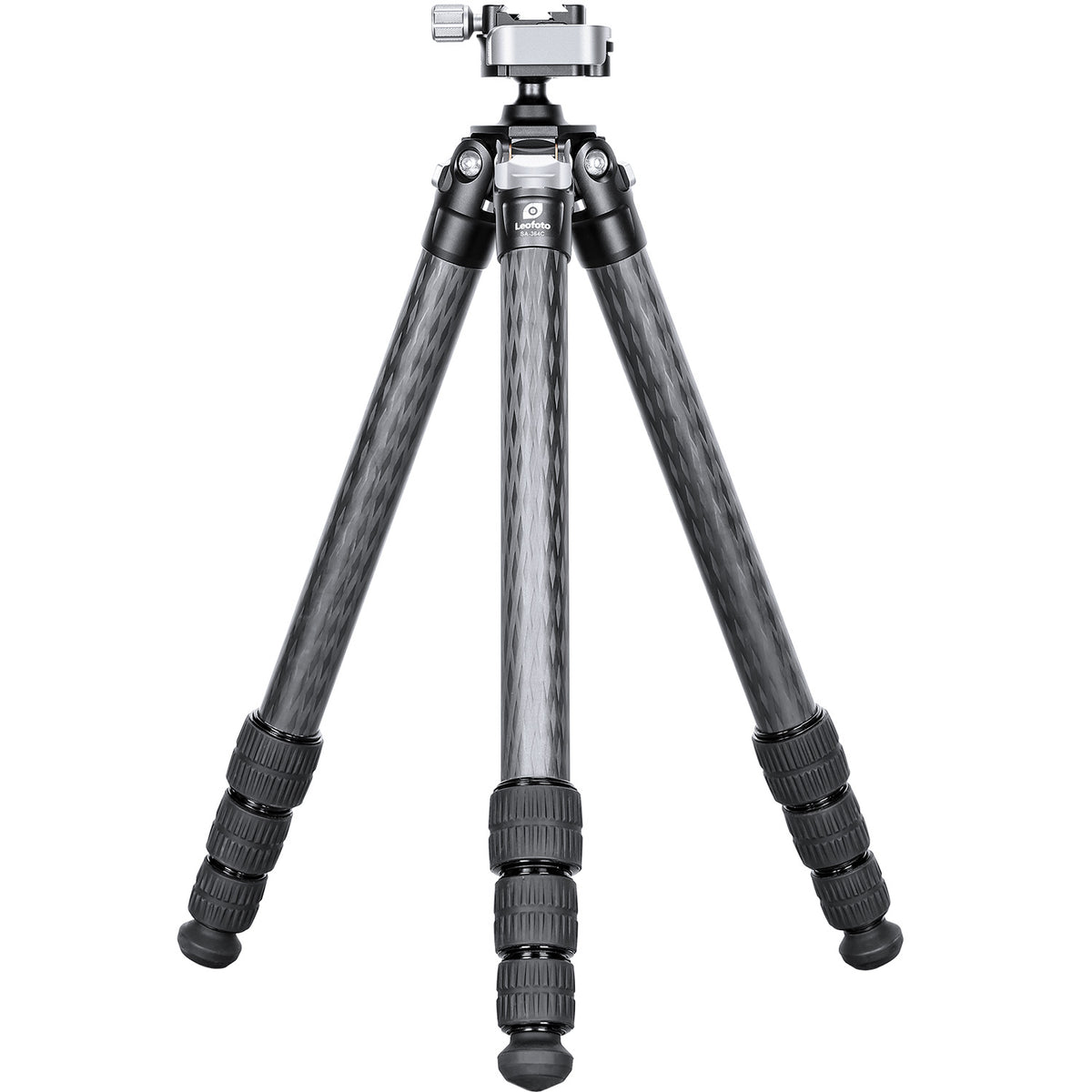 Leofoto SA-series carbon fibre tripod with MA-30L head and retracted legs spread apart
