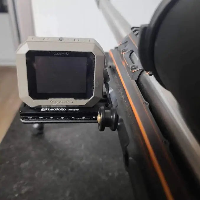 Arca Rail for Garmin Xero C1 Pro - NR-140D mounted for stable shooting accuracy.