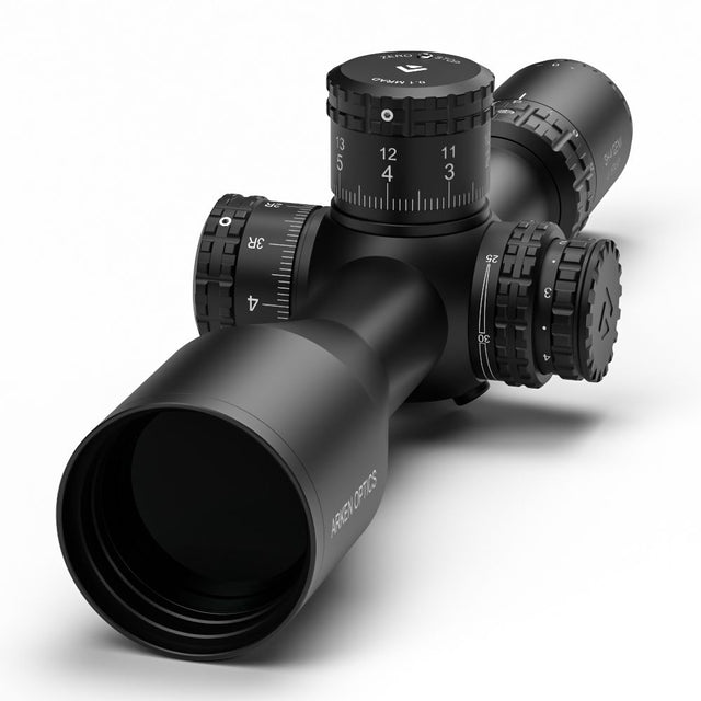 Arken EPL4 4-16x44 FFP MIL Rifle Scope showcasing high-quality optics and durable construction.