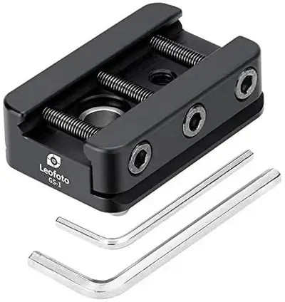 Leofoto GS-1 NATO-DVTL Picatinny Mount | Arca Compatible QR Clamp with hex keys for installation.