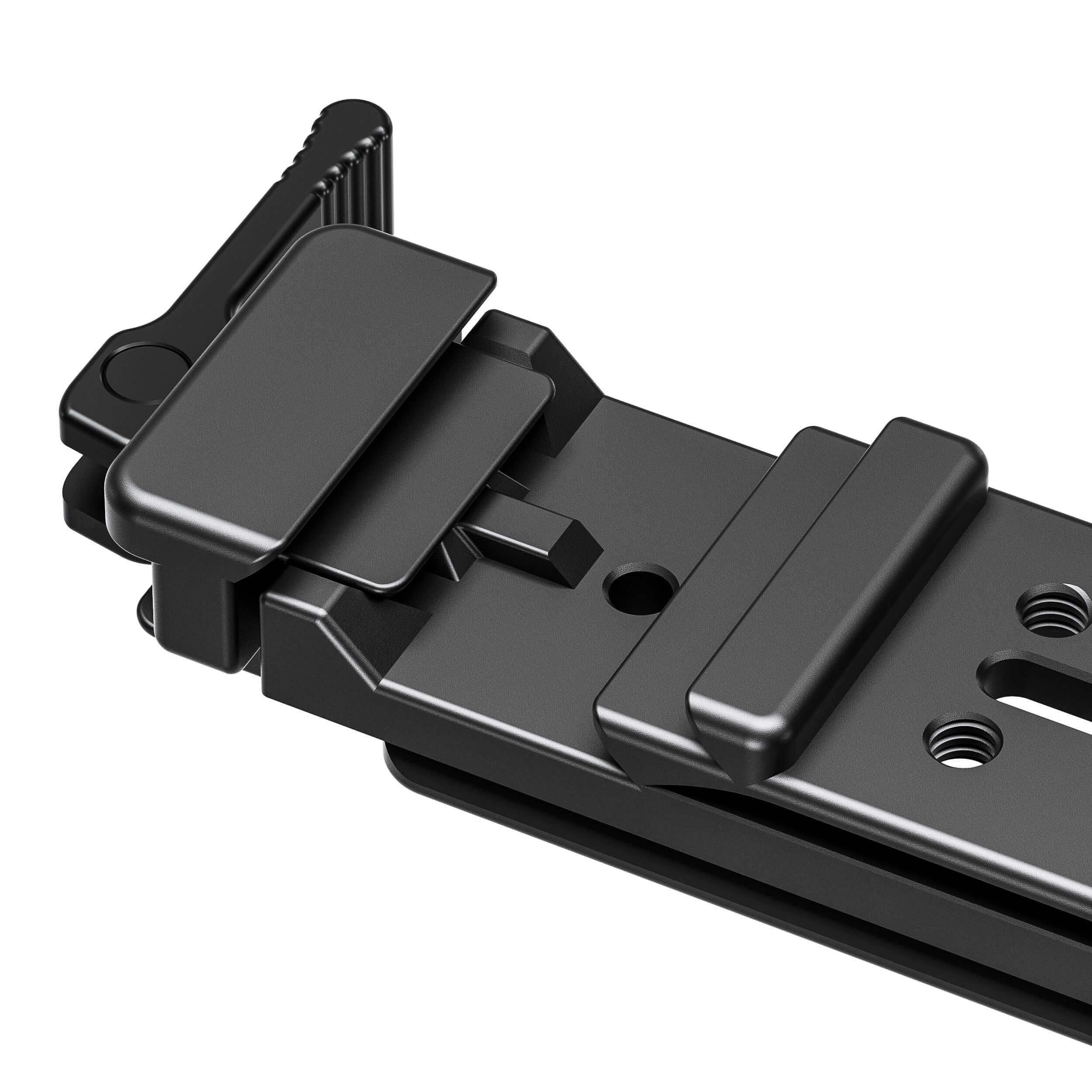 Arca Rail for Garmin Xero C1 Pro - NR-140D adjustable mounting solution close-up view.