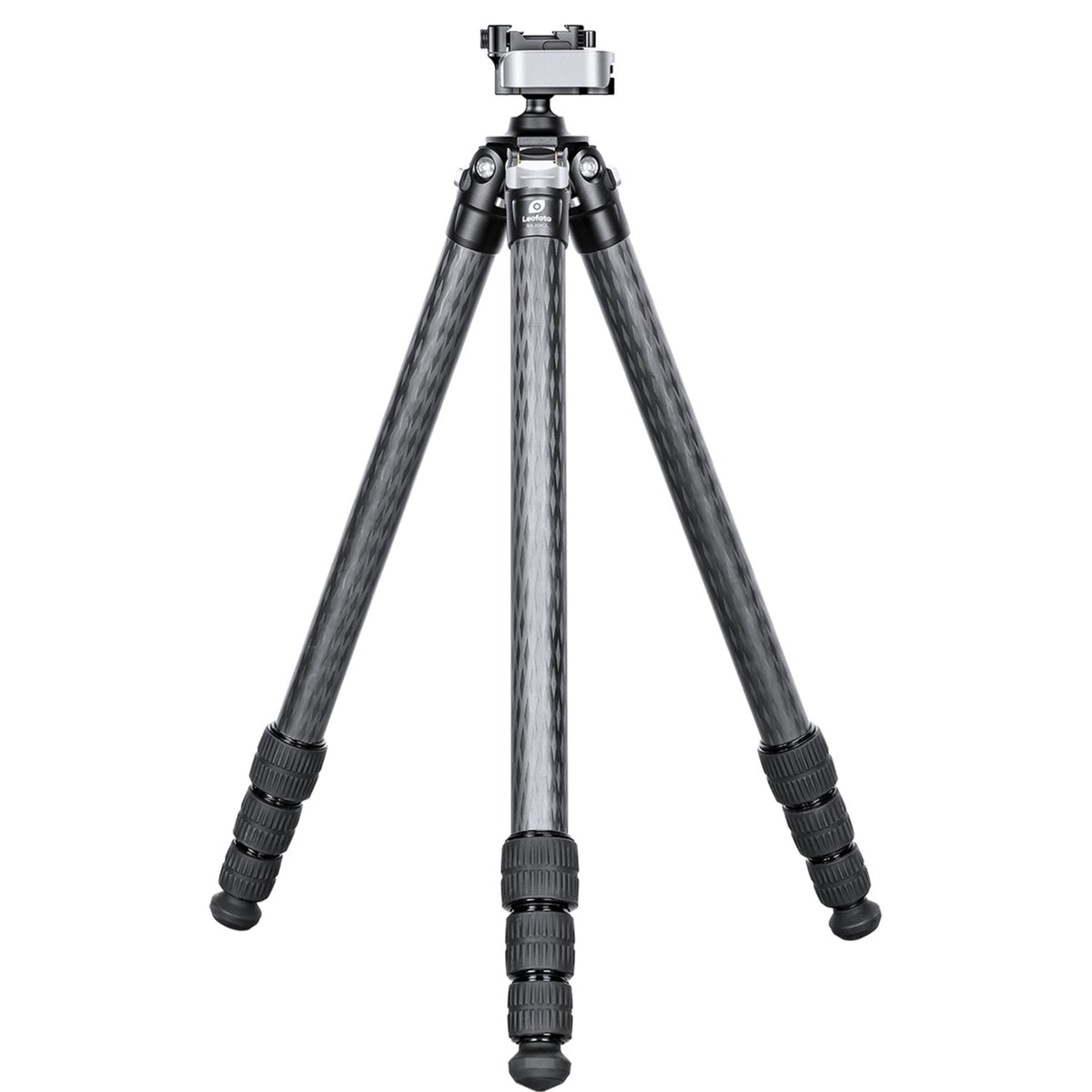Leofoto SA-324CL carbon fibre tripod with MA-30L ball head and legs partially spread.