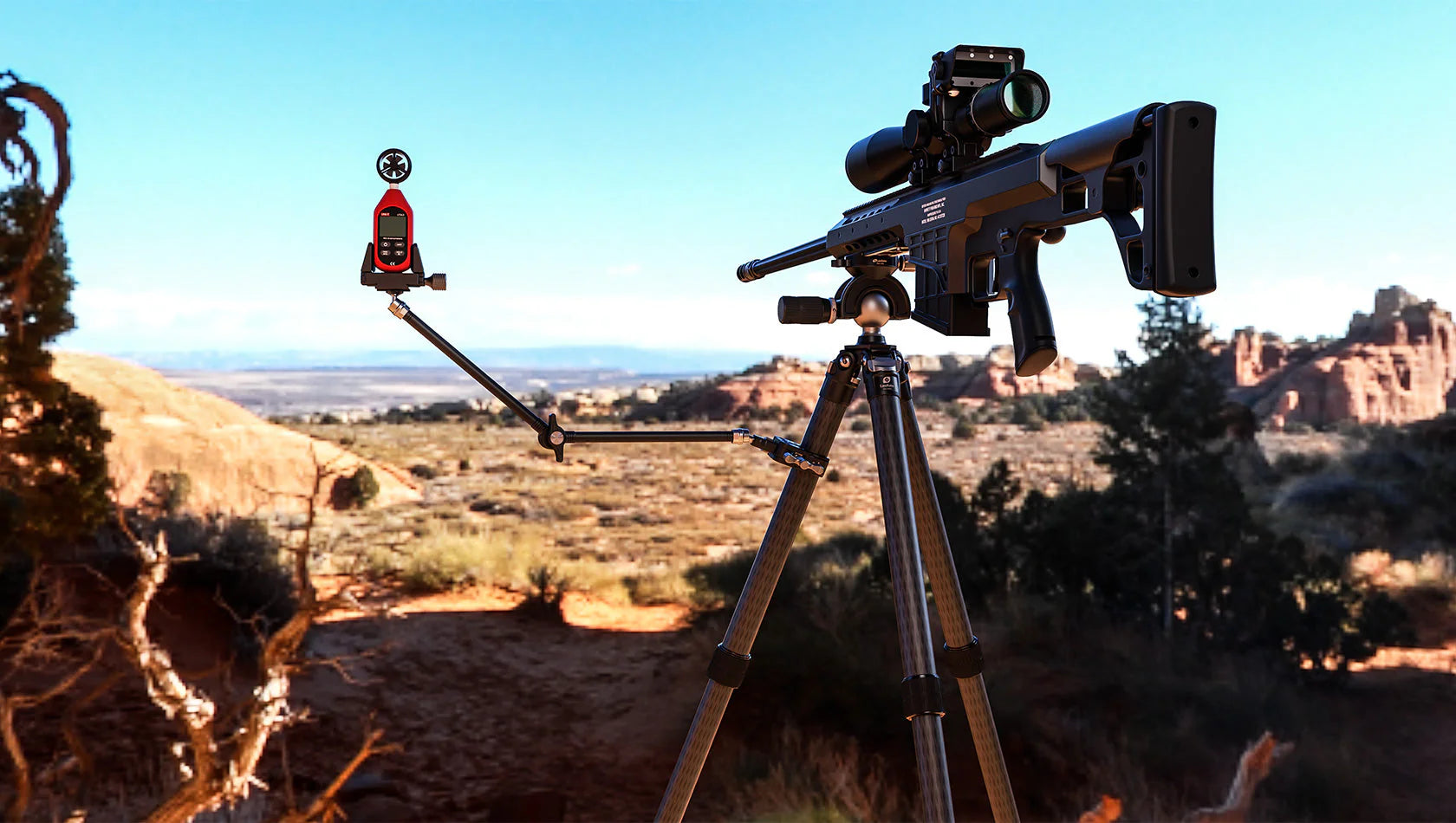 Чарівна рука Leofoto AM-7 + затискач MC-60 + комплект затискачів GMC-01 для метеоролога Kestrel