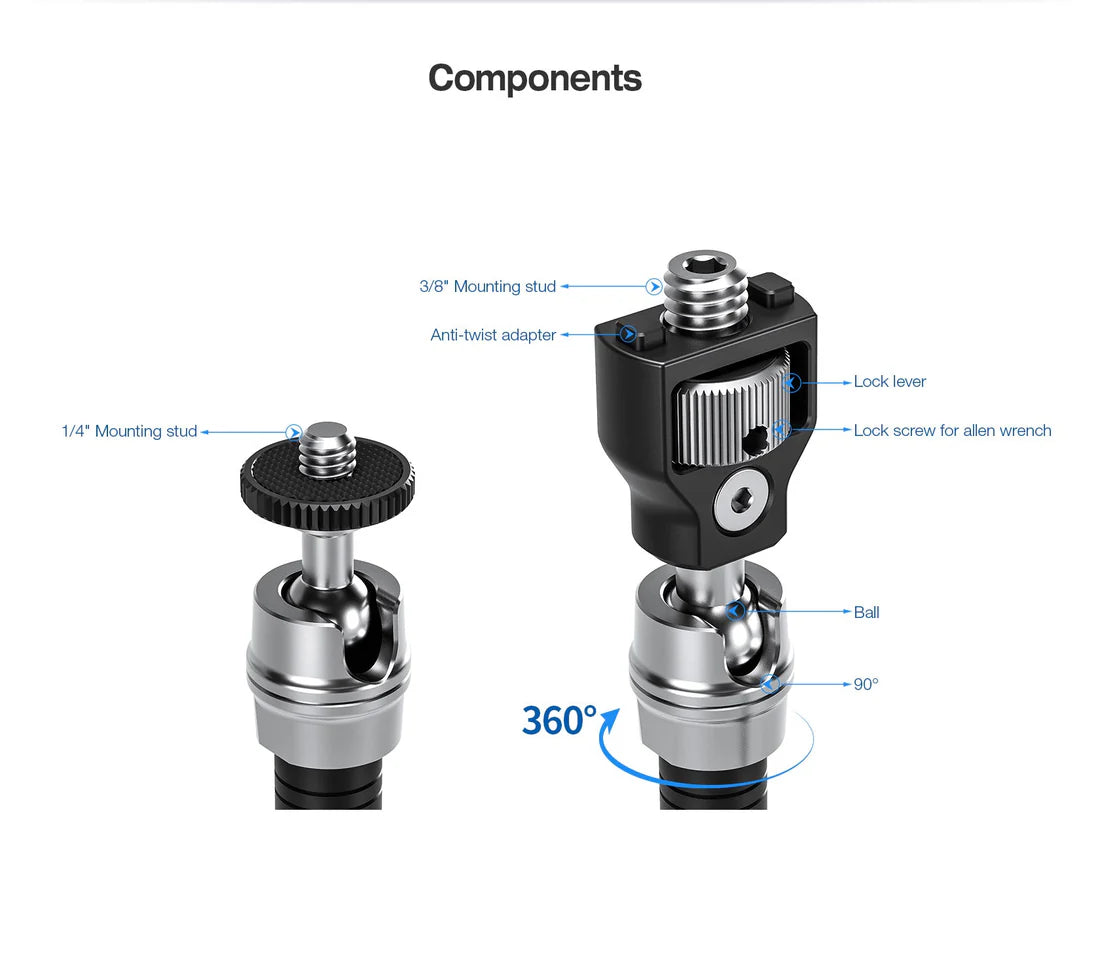 Чарівна рука Leofoto AM-7 + затискач MC-60 + комплект затискачів GMC-01 для метеоролога Kestrel