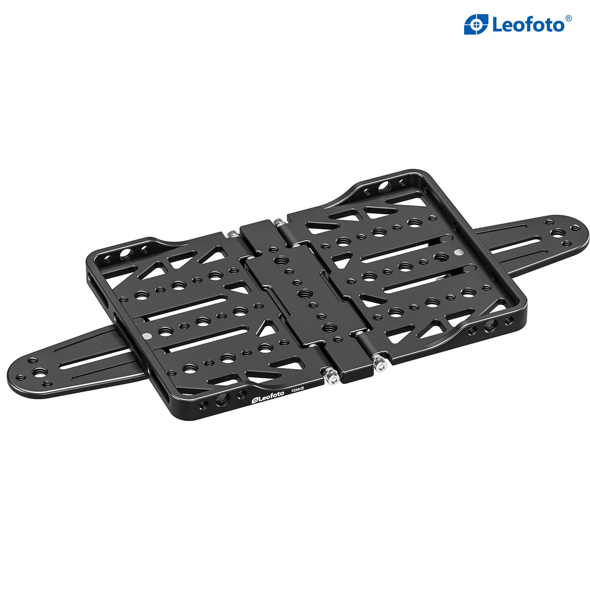 Leofoto FDM-05 Foldable Tac Table fully extended with folding side rails and multiple accessory mounting points