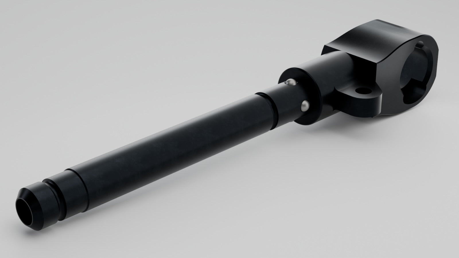 Sauer 404/505 adapter for Spartan Javelin, black, designed for reliable bipod mounting on rifles.