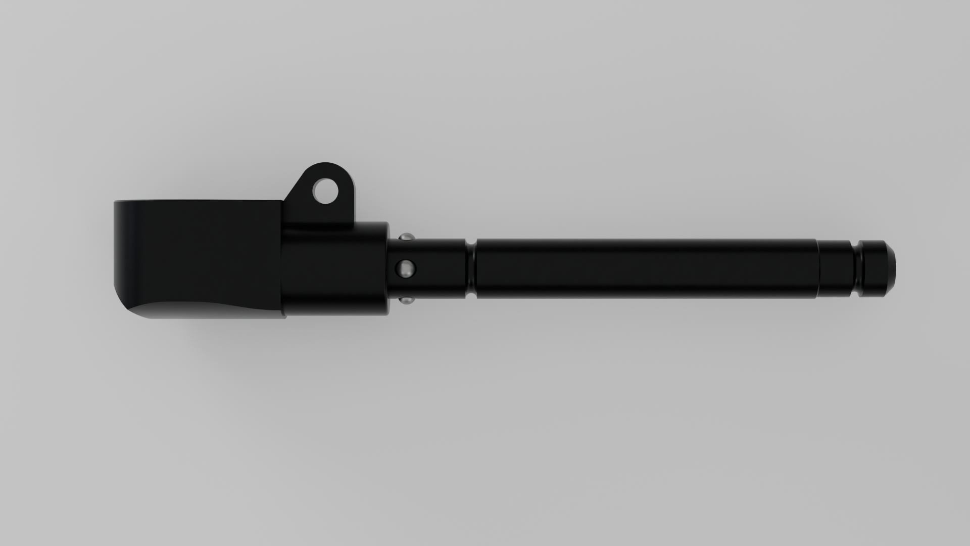 Sauer 404/505 adapter for Spartan Javelin side view showing sleek black design and sturdy build.