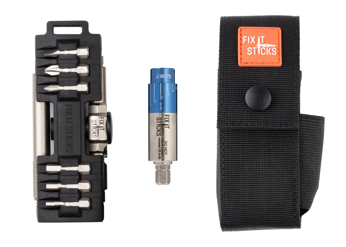 Compact Ratcheting Multi-Tool w/ Mini All-In-One Torque Driver and Bel