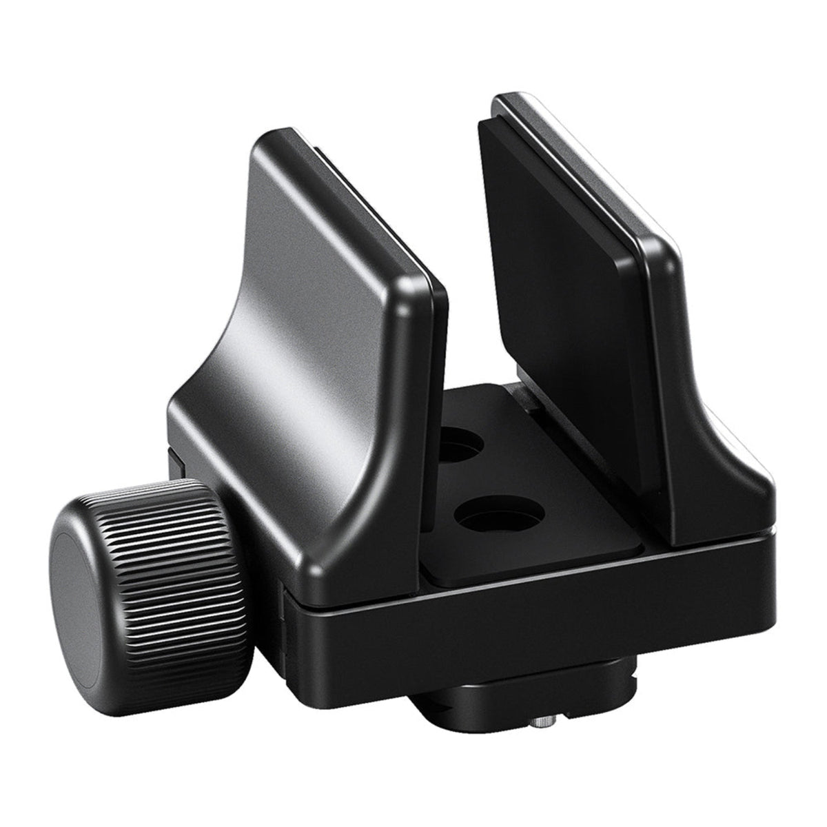 Leofoto GS-3 rifle clamp with padded jaws, adjustment knob and Arca-type base