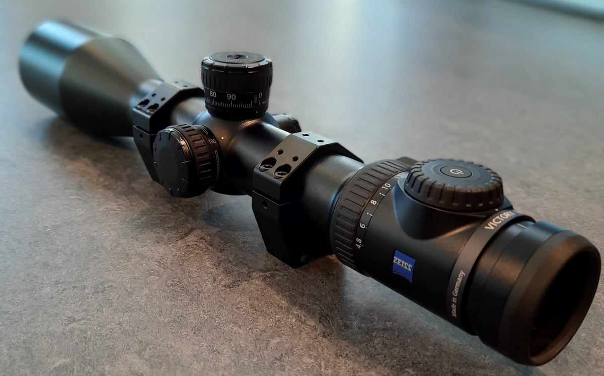 36 mm scope rings with compatible Zeiss Victory rifle scope